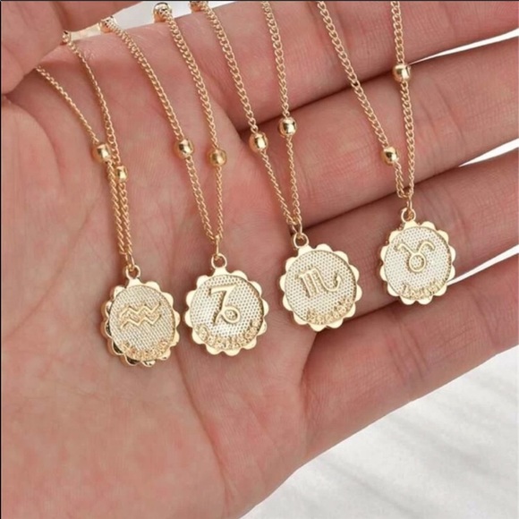 NEW Zodiac Gold Coin Necklace - Picture 5 of 8